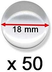 Pack of 50 Adhesive Discs Cabochon 18 mm