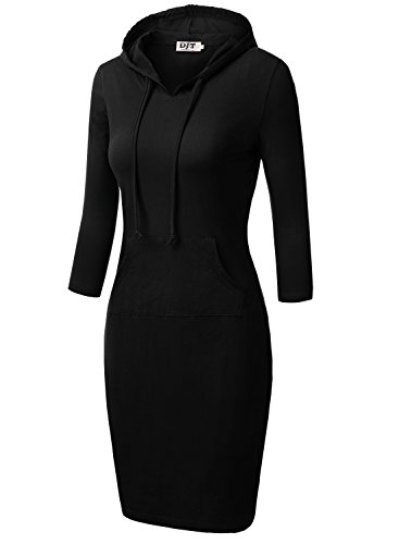 long hoodie dress amazon Women's Fall Winter Thickening Long Hoodie Dress Hooded Long Sleeve Drawstring Split Hem Maxi Sweatshirt Dress Casual Fashion Plus Size Pullover Dresses with Big Pocket, Black, S at Amazon Women's Clothing store