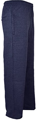 Mens Jogging Fleece Bottoms Joggers Casual Trousers Open Hem 28 30 32 Inside Leg