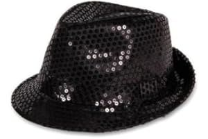 PartyMagix Pailletten Glitzer Hut – Funkelnder Faschingshut für Karneval & Party – Kostüm-Accessoire für Erwachsene – Unisex – Einheitsgröße – Glänzender Hut für Mottoparty & Bühne