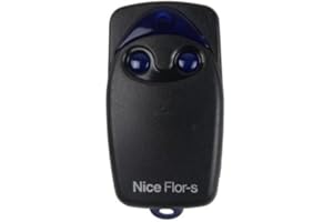 BOTLY UN MONDO FACILE NIce Flo2r-s - 2 touches - Rolling code 433 - Télécommande originalie Nice FLo2r s - coque noire