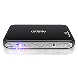 AUCARY OTHA Videoprojecteur, Pico Projecteur, Projecteur Vidéo, Cinéma Maison sans Fil De 120 Pouces, Android DLP LED,Entrée Hdmi IdéAl pour Les RéUnions ou Les FêTes