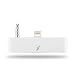 Produktbild Lightning 30 8 Audio Adapter OKCS® - 8 Pin auf 30 Polig Buchse AUX - mit Audioübertragung - für Apple iPhone 6 Plus, 6s Plus - in weiß