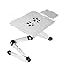 Produktbild Lidahaotin Aluminum Alloy 360 Verstellbare Falten Computer Laptop Ständer Notebook-Halter mit Lüfter Maus Platte für Schlafsofa #1