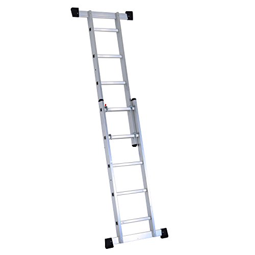 Homcom® 3 in 1 Alu Arbeitsgerüst Leitergerüst Kleingerüst Leiter Gerüst Mehrzweckleiter - 7
