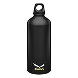 Salewa, 00-0000002320, Borraccia Traveller Alu, 1.0 L, Unisex adulto, Nero, Taglia unica