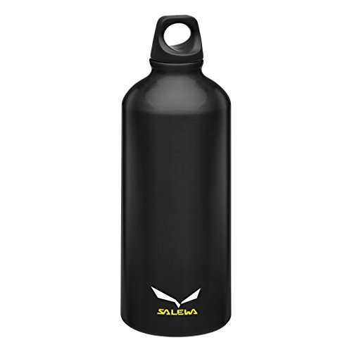 Salewa Traveller Alu Borraccia 1, 0 L in Alluminio, Unisex - Adulto, Nero (Black), Taglia Unica