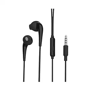 oraimo Half-in-Ear Wired Earphones with Remote & Mic (Black)