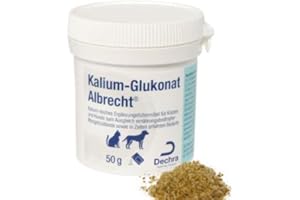 Dechra - glukonian potasu Albrecht karma uzupełniająca dla kotów i psów, 50 g