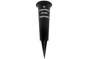 FSUK In Loving Memory Nan & Grandad grave flower vase funeral spike