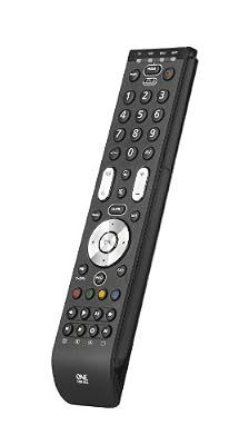 One For All Télécommande universelle One For All Essence 4 - Noire – Télécommande Parfaite de remplacement TV Décodeur DVD Blu-ray et appareils Audio- Garantie de fonctionner avec toutes les marques. URC 7140