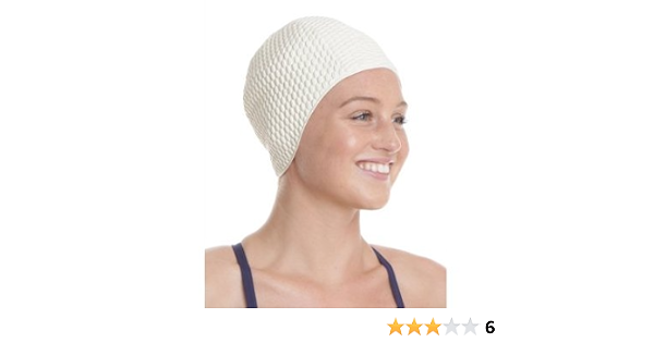 Fashy White Bubble Swimming Hat 
