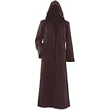 Men Hooded Robe Cloak Knight Fancy Cool Cosplay Costume