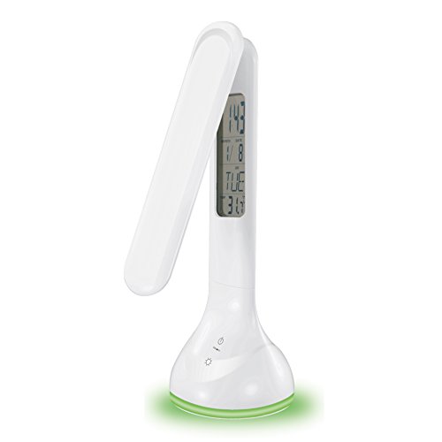 Preisvergleich Produktbild Dimmbare LED-Schreibtischlampe, LED-Schreibtischleuchte, 3 Ebene Helligkeit Augenschutz Tischlampe , berührungsempfindliche Steuerung Nachttischlampe , wiederaufladbare Folding-Buch-Licht-Lampe mit Kalender
