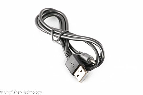 Kingfisher Technology USB-Ladekabel 90 cm, 5 V, 2 A, PC-Ladekabel-Adapter 22 AWG, schwarz, für Nokia 2720 Klapphandy