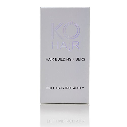 KÖ-HAIR FIBERS Haarverdichtung, Schütthaar, Streuhaar für lichtes Haar und Teilglatze 12g Farbe Schwarz - 6