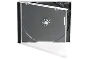 MEDIA REPLICATION Trade Media - Premium Grade Single CD Jewel Case With Black Tray (10mm) Holds 1 Disc - Pack of 100