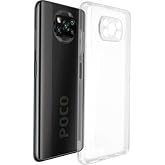 Bzontech Poco X3 Pro ile Uyumlu Kılıf Şeffaf Silikon Kamera Korumalı 3D