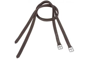 USG Soft - Correa para estribos (Piel, 140 cm), Color marrón