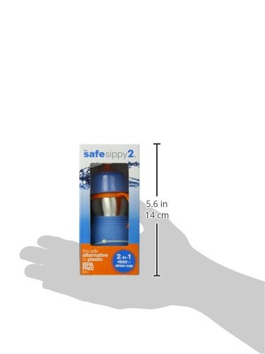Kid Basix KB-SafeSippy2-Blue 2 Trinkflasche, blau - 4
