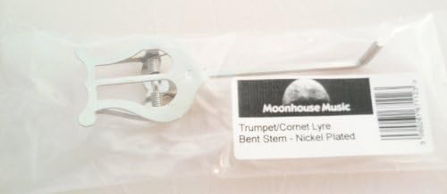 Trumpet / Cornet Lyre - Bent Stem - Nickel Plated Finish