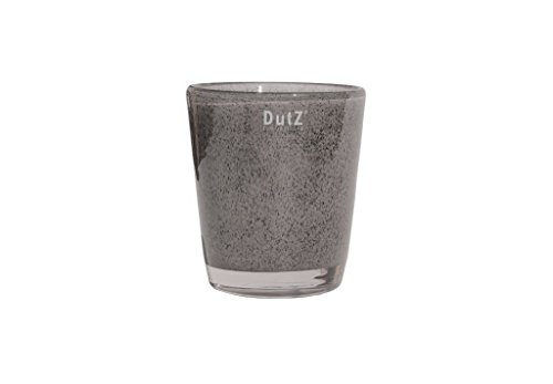 Vase grau / Glas Vase grau / Übertopf grau / Übertopf Dutz CONIC VASE H23 D20...