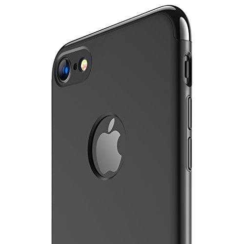 Funda iPhone 7  RANVOO 3 en 1 Anti-Scratch Anti-huella dactilar a prueba de choque Marco Electroplate con superficie antideslizante cubierta Excelente agarre el caso para el iPhone 7   logo out 