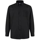 KAMMens Big Size Long Sleeved Oxford Shirt in Size 2XL to 8XL, Multiple Colour Options