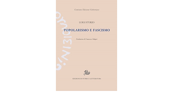 Popolarismo E Fascismo Amazon It Sturzo Luigi Libri