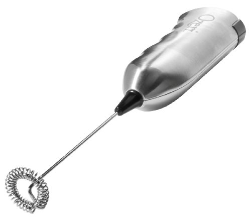Ozeri Deluxe Milchaufschäumer und Aufsatz aus Edelstahl mit Halterung und 4 Aufschäum-Aufsätzen - 5