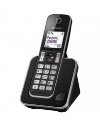 Panasonic KX-TGD310 - Teléfono Inalámbrico Digital (LCD, Identificador de Llamadas, Agenda de 120 Números, Bloqueo de Llamada, Modo ECO, Reducción de Ruido) Color Negro