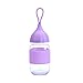 Produktbild DKEyinx 300ml tragbare Silikon Wasser Teetasse auslaufsichere Outdoor Sportflasche mit Deckel Lila