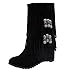 Produktbild Toasye Damenmode Kurze Stiefel Damenstiefel mit Fransen Ankle Boots Flache Stiefeletten Stiefel mit Fransen Schlupfstiefel Einfach Freizeit Winter Schuhe