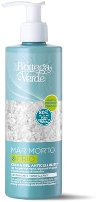 Bottega Verde - Mar Morto CRIO, Crema Gel Anticellulite, 300 ml, con Sali del Mar Morto, Staminali Vegetali e Iperfermentato di Spirulina