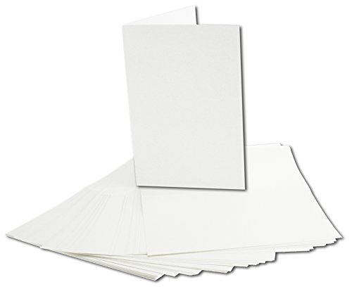 Faltkarten SET mit Umschlägen & Einlegern DIN A6 / C6 in Dunkelrot / Weinrot | 25 Sets | Doppel-Karten & Briefumschläge aus Premium-Papier, 14,8 x 10,5 cm | in stabiler Karton-Box | bedruckbare Postkarten mit weißem Einlegeblatt | ideal für Weihnachten, Grußkarten und Einladungen | Serie FarbenFroh aus dem Hause GUSTAV NEUSER - 5