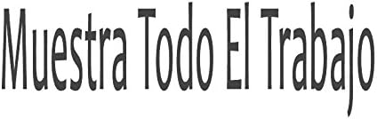 Muestra Todo El Trabajo, pre-inked En Español &amp; Spanish teacher stamp (#661707-A), Style A, Red ink, Small size (38 x 10mm)