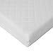 Isabella Alicia Replacement Cotbed 3D Padded Spring Mattress Thickness Cover (5 Inch, White)