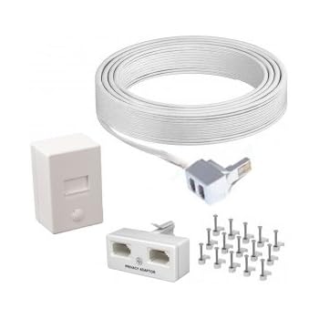 thumbnail image 2 of 35m Black External Telephone Cable Kit – 2 Pair Copper DSL Broadband Extension 2 of 3