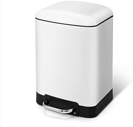 GAOLILI Trash Cans Household Stainless Steel Bathroom Toilet Living Room Bedroom With Cover With A Foot Pedal Dustbins