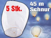 Nakamari Schwebende Glückslaterne inkl. Schnur, 5er-Set - 2