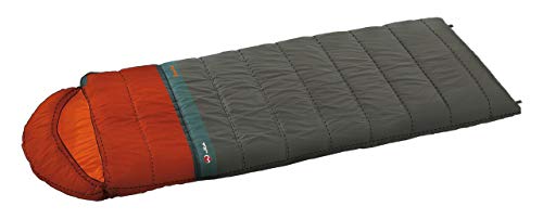 Wilsa Outdoor Sac de Couchage Trekking 0° 190x75 cm Gris/Rouge, Vanoise 190 102031