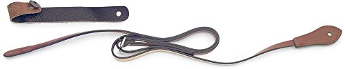 StaggSL-MANDOL BRW Leather Mandolin Strap, Brown