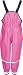Playshoes Rain Dungarees Waterproofs Easy Fit Girl's Trousers Pink Size 104