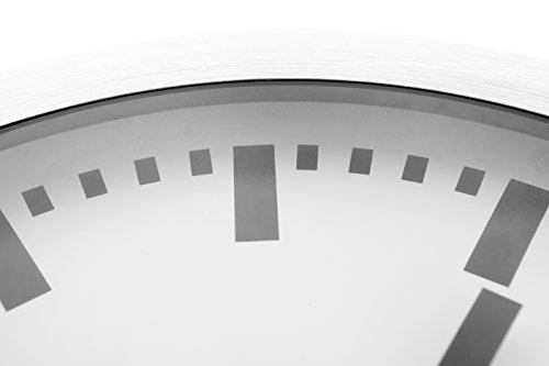 SMALL STATION STRIPE Wanduhr D 19cm, Aluminium, gebürstet - 6
