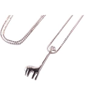 Silberkette Kette mit Anhänger Giraffe 925 Silber
