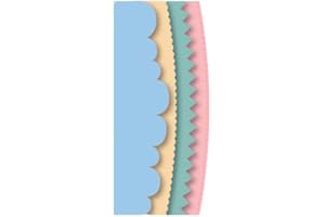 Craftelier - Set de 4 Troqueles de Bordes de Arcos – para Scrapbooking, Manualidades y Tarjetería – Válido para Varios Materiales y Multiples Máquinas de Troquelado - Tamaño 16 x 0,75-2,27 cm