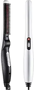 Navya Export Quick Hair Styler for Men Electric Beard Straightener Massage Hair Comb Beard Comb Multifunctional Curly Hair Straightening Comb Curler, Beard Straightener, Beard Straightener For boy