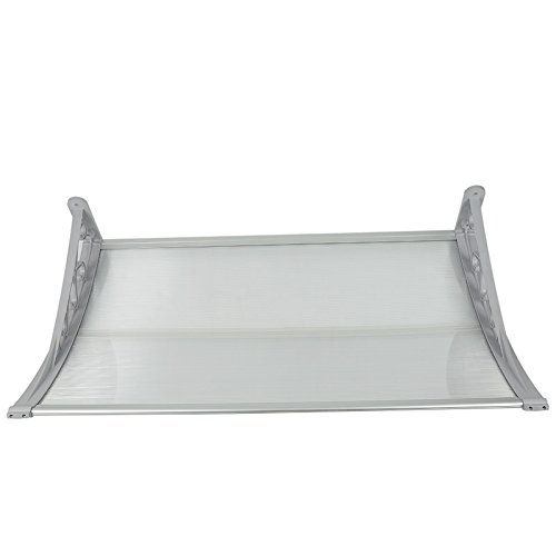 flyelf Tür Vordach Shelter Vorderseite Rückseite Veranda aus Tür Schatten 100 x 100 cm - 4