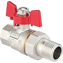 Kugelhahn 1" IG X 1 1/4" AG Messing - Flügelgriff Voll Durchgang Ventil