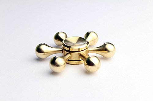 Spinner, Infreecs Fidget Hand Spinner Finger Spielzeug Ultra Schnelle Bremskraftbegrenzer für Kinder und Erwachsene Hexagonal,Gold - 3